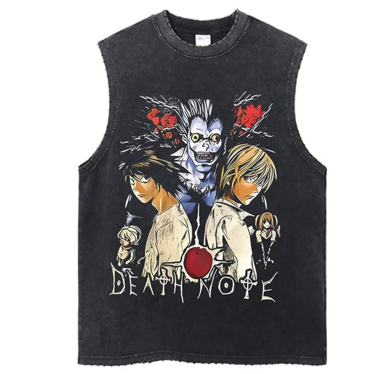 Death Note Washed Vintage T-Shirt – Anime Streetwear Tee