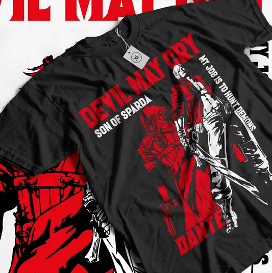 Devil May Cry Dante T-Shirt Graphic Tee Unisex  Anime Clothes