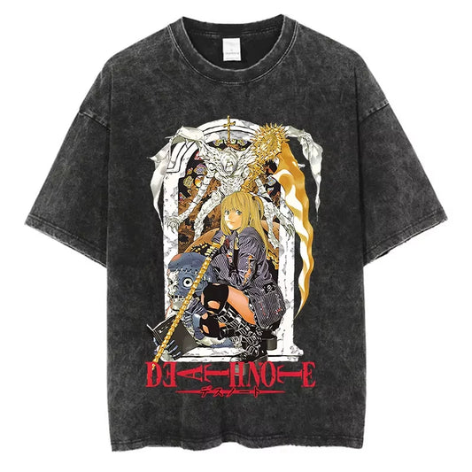 Death Note Washed Vintage T-Shirt – Anime Streetwear Tee